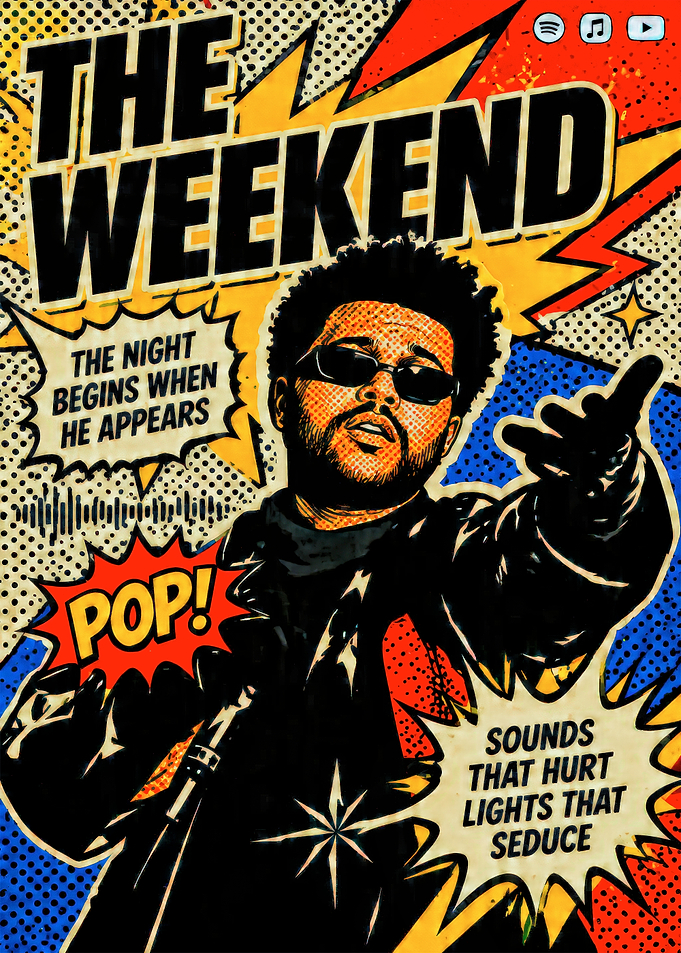 The Weeknd Pop Art Poster