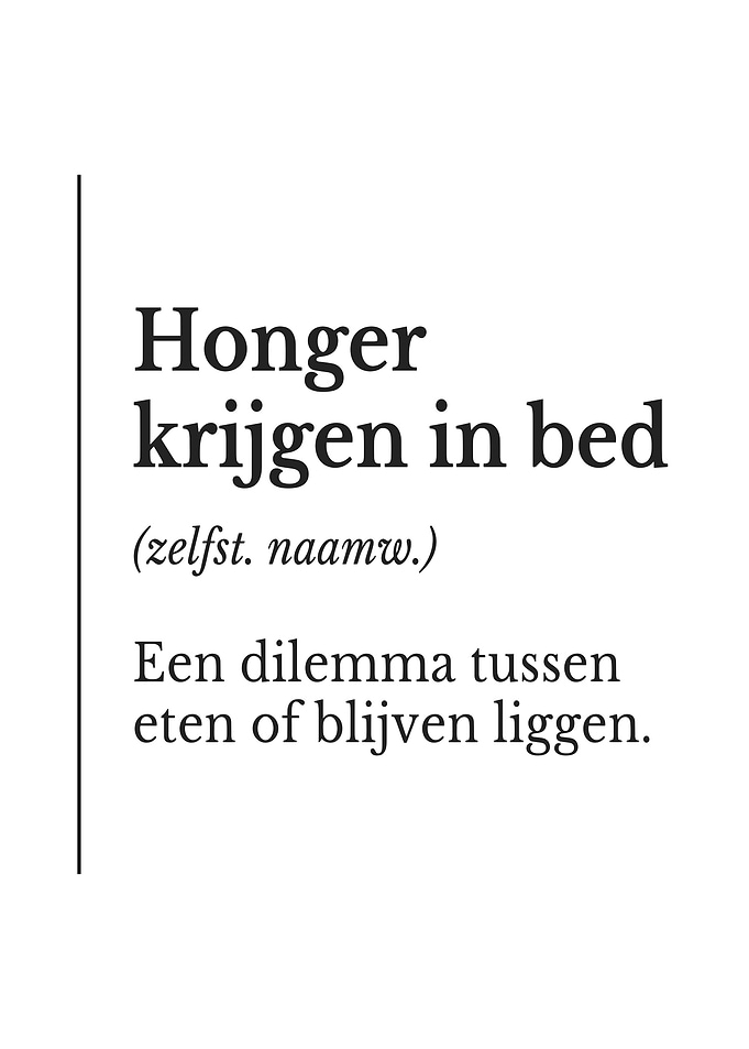 Hunger in Bed Dilemma