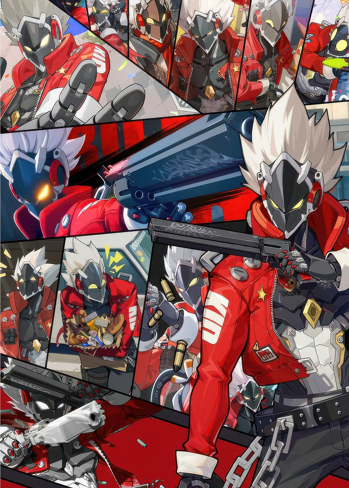 Anime Character with Guns