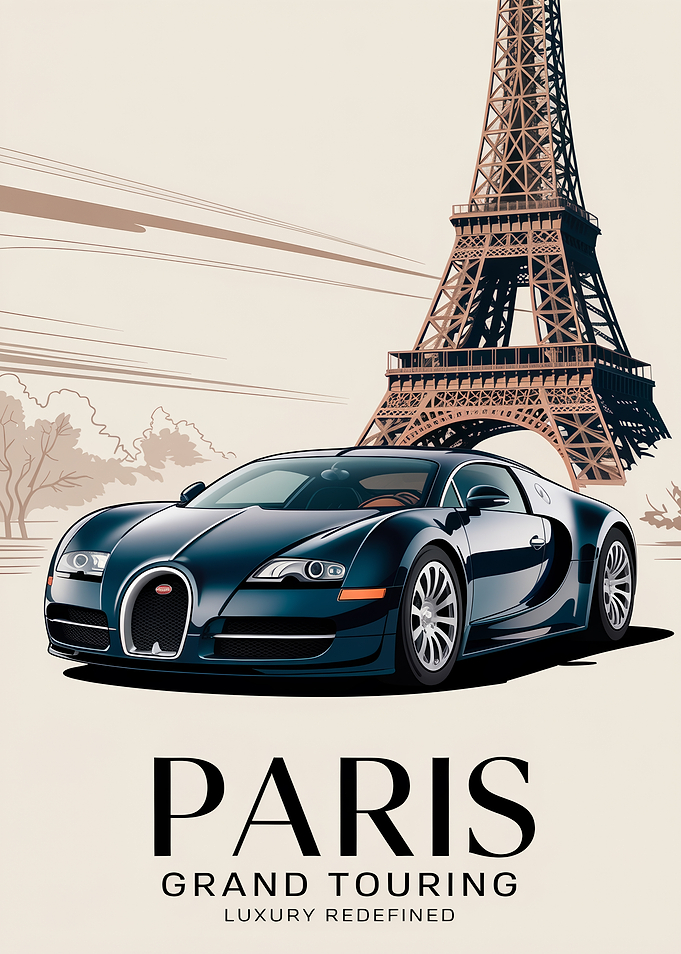 Superar in Paris Car Text Art