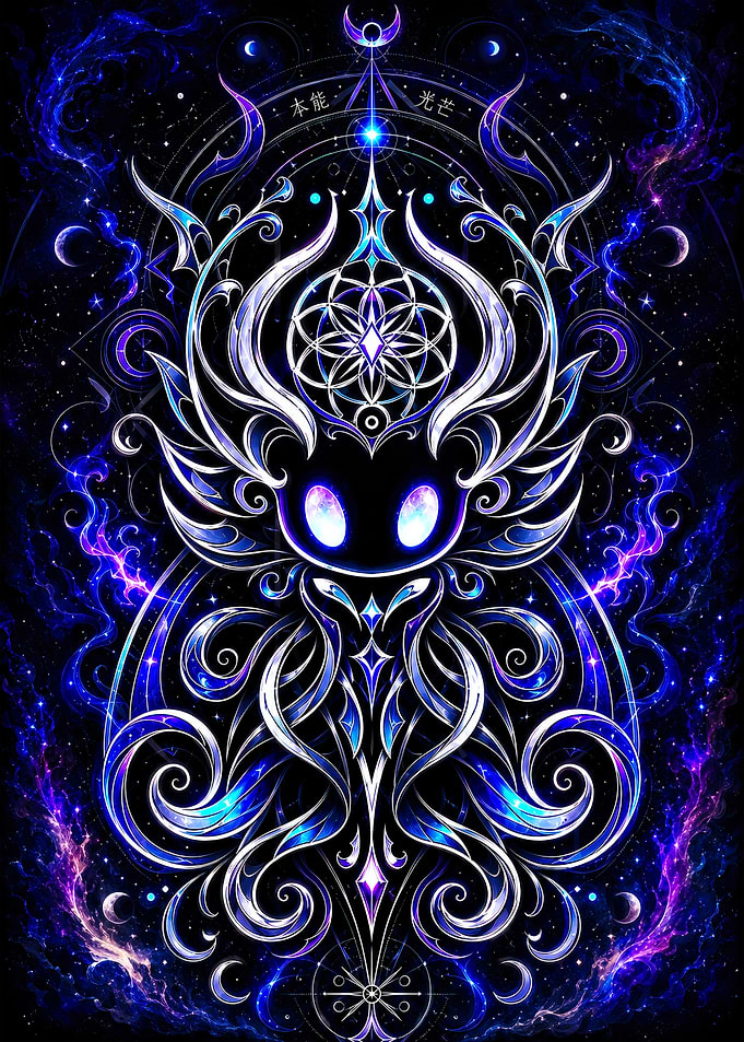 Cosmic Hollow Knight with Ornate Design