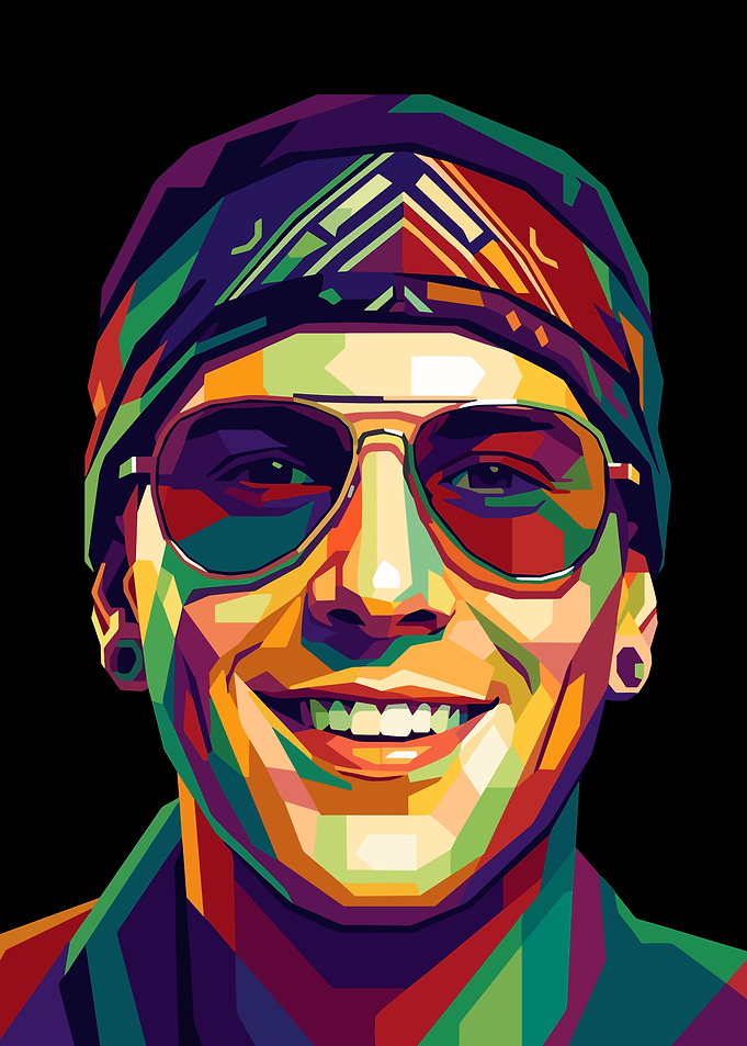 Colorful Portrait of a M. Shadows