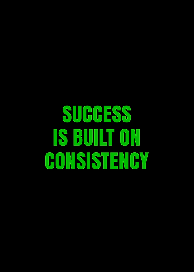 Success is Built on Consistency Text