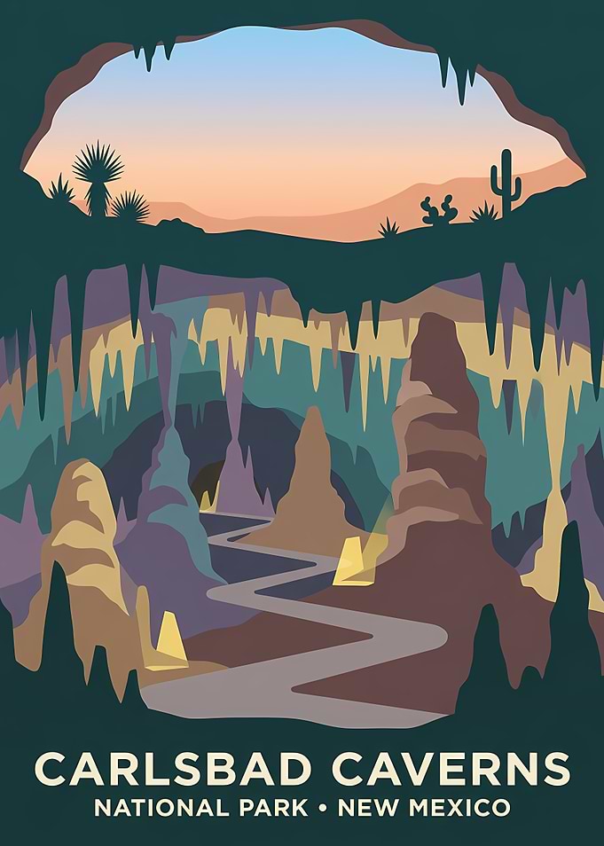 Carlsbad Caverns National Park Poster