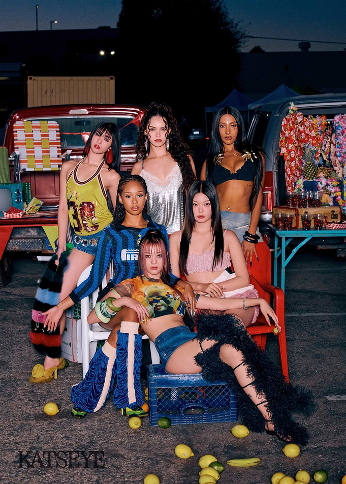 Fashion photoshoot with diverse models