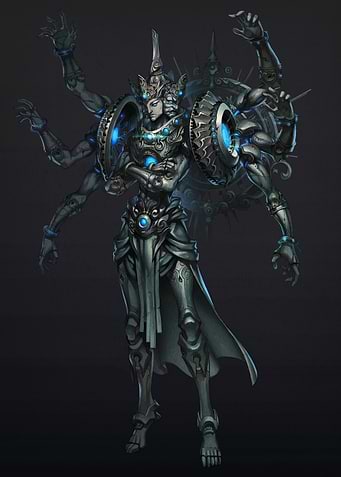 Multi-armed Mechanical Warrior