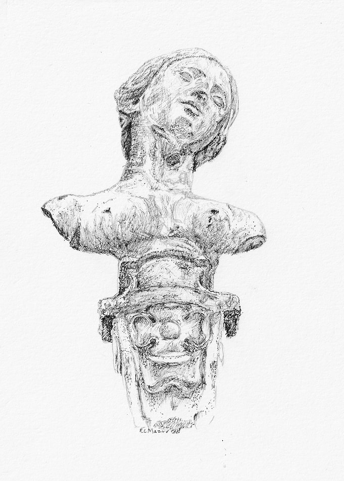 Bust of a Woman with a Grotesque Face