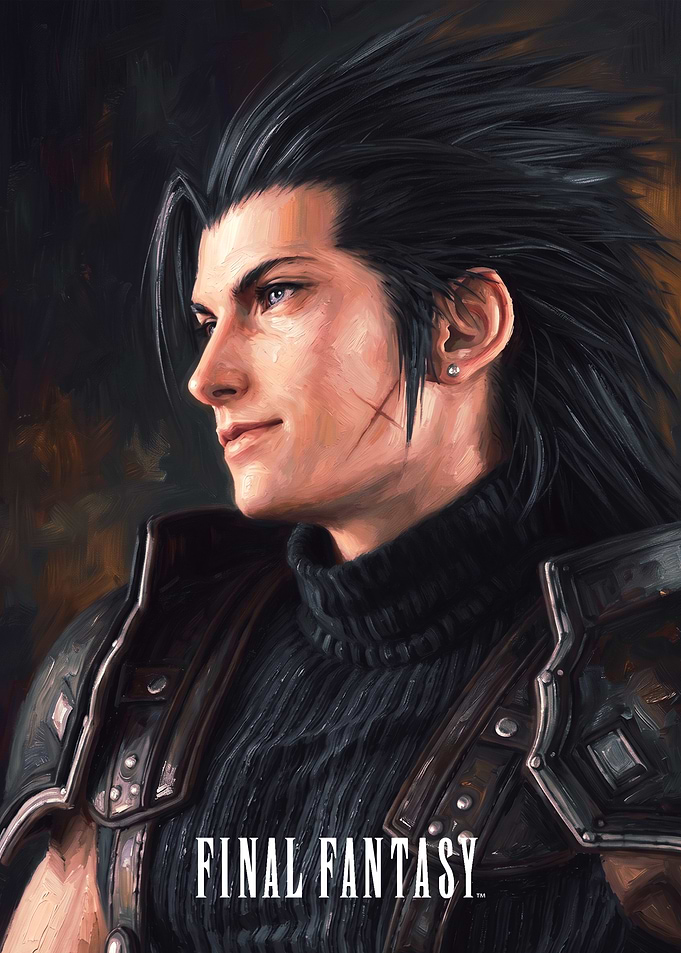 Zack Fair Final Fantasy Portrait