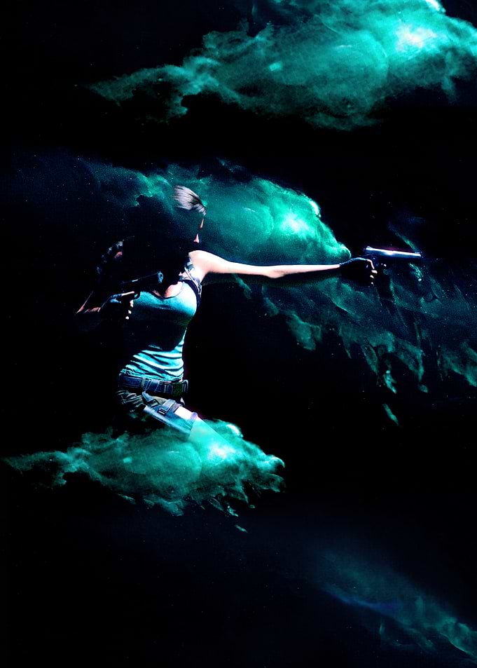 Lara Croft in Green Smoke