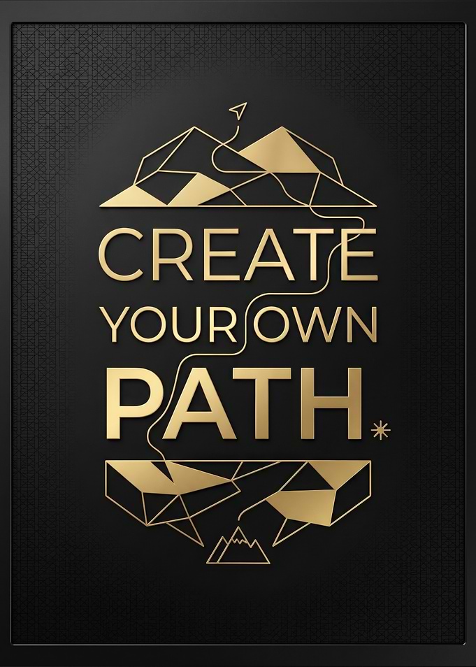 Create Your Own Path Motivational Art