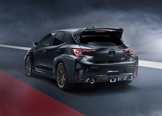 Dark Grey Toyota GR Corolla Rear View