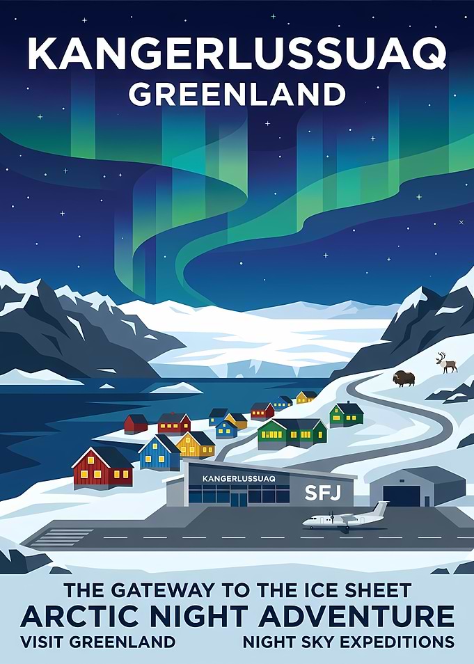Kangerlussuaq Greenland Arctic Adventure Poster