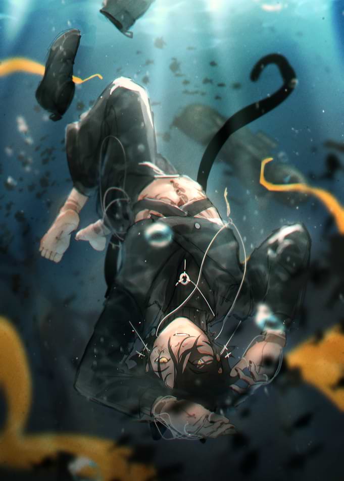Catboy Underwater