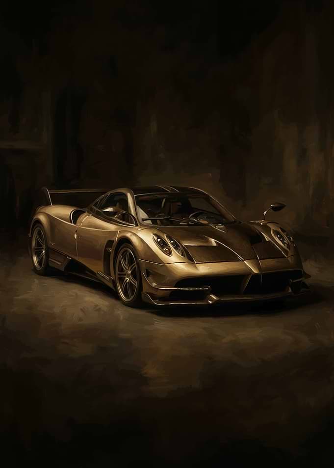Golden Pagani Hypercar