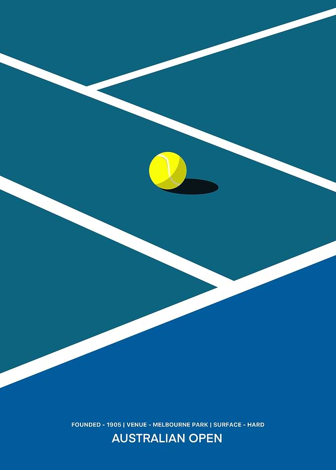 Australian Open Tennis Poster