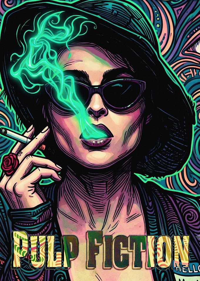 Pulp Fiction Woman Smoking