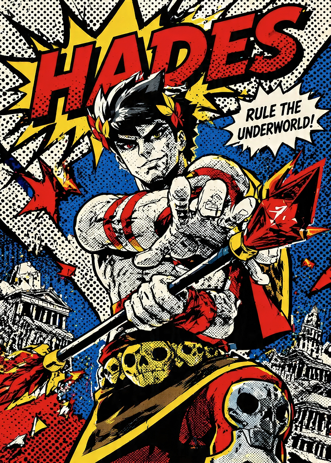 Hades 'Rule the Underworld!' Comic Art