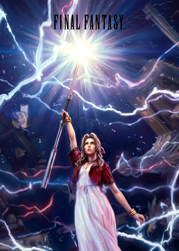 Aerith Final Fantasy Lightning Staff