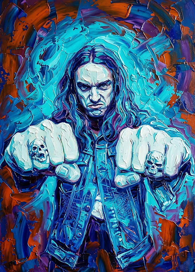 cliff burton Painting