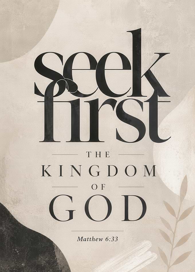 Seek First The Kingdom of God