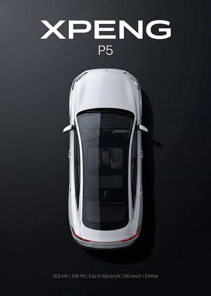 XPENG P5 Car Advertisement