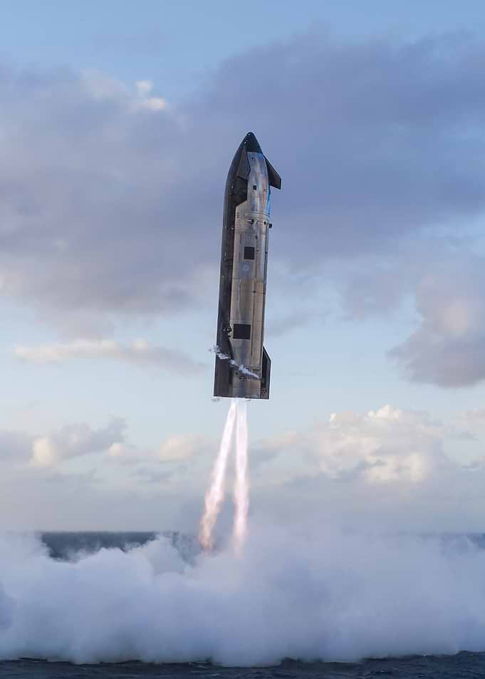SpaceX Starship S39 Water Landing
