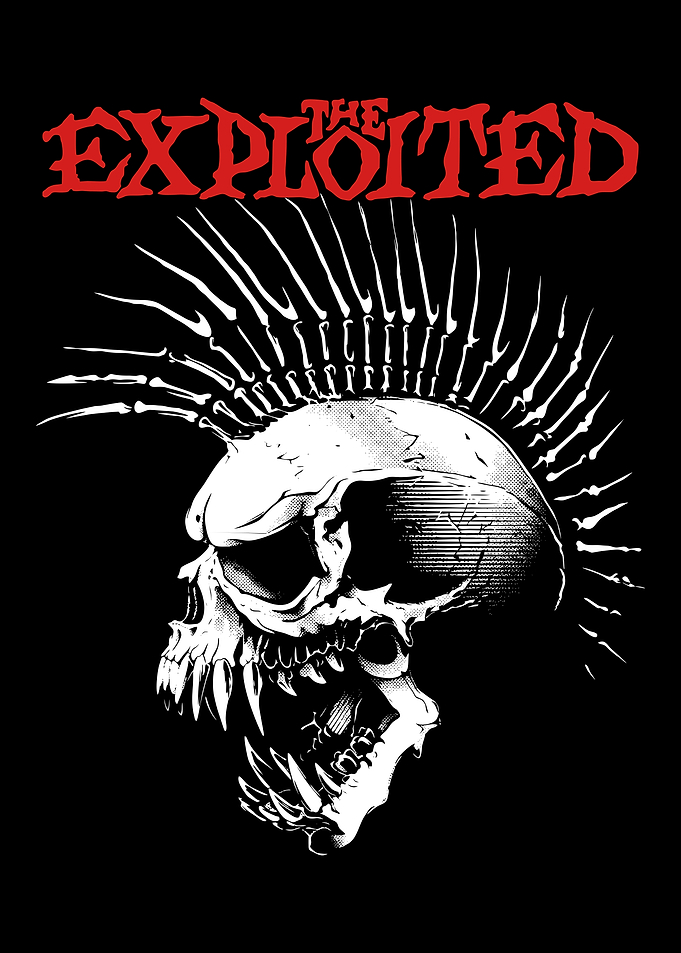 The Exploited Skull Mohawk