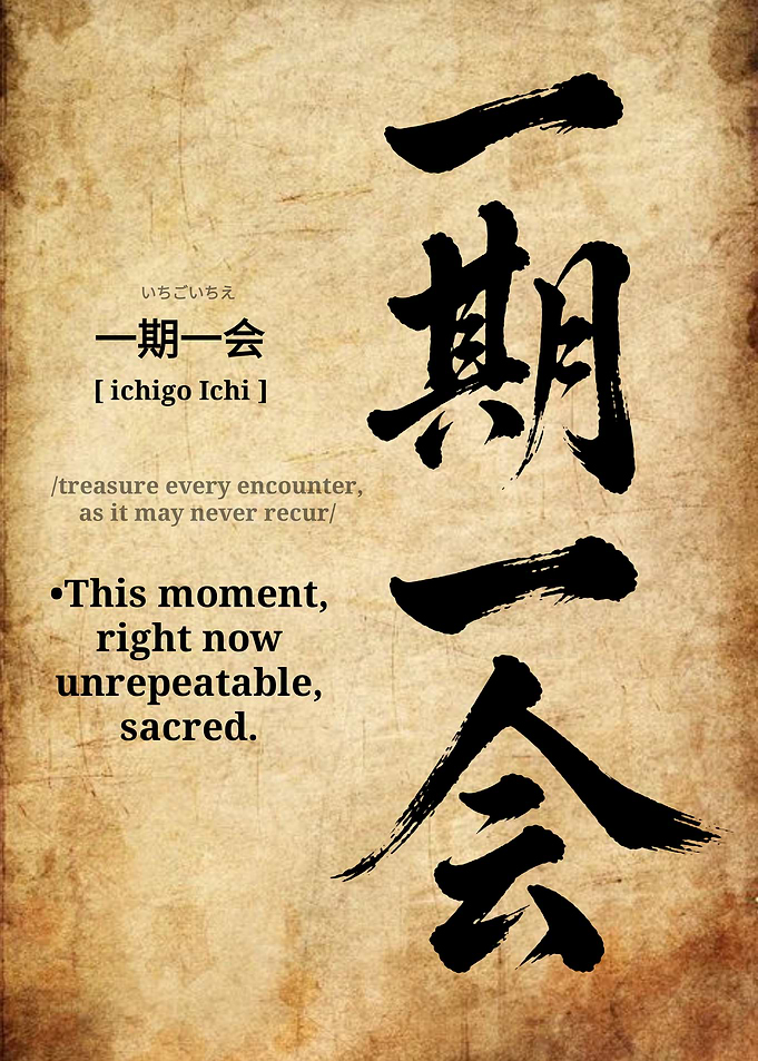 Japanese Calligraphy Ichigo Ichi