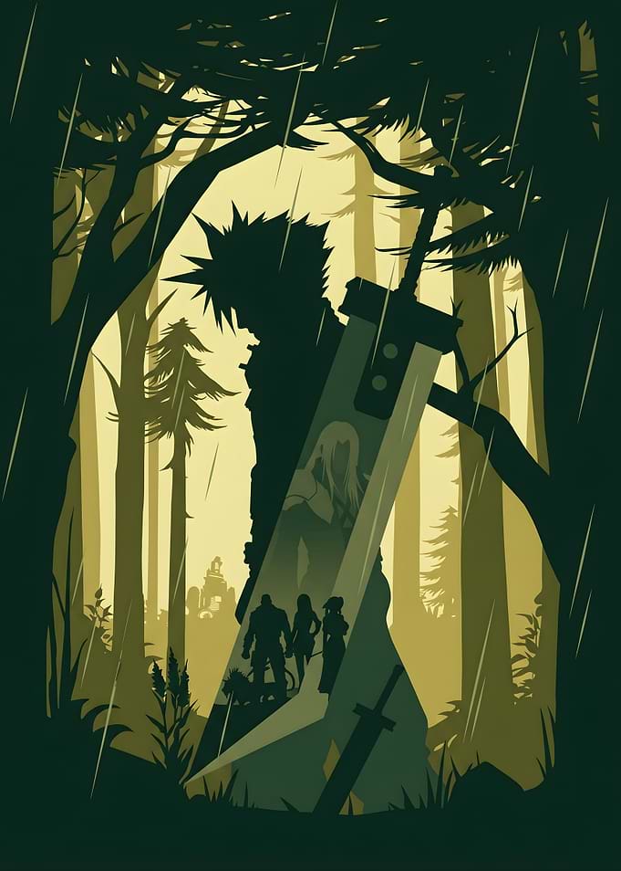 Cloud Strife in a Rainy Forest
