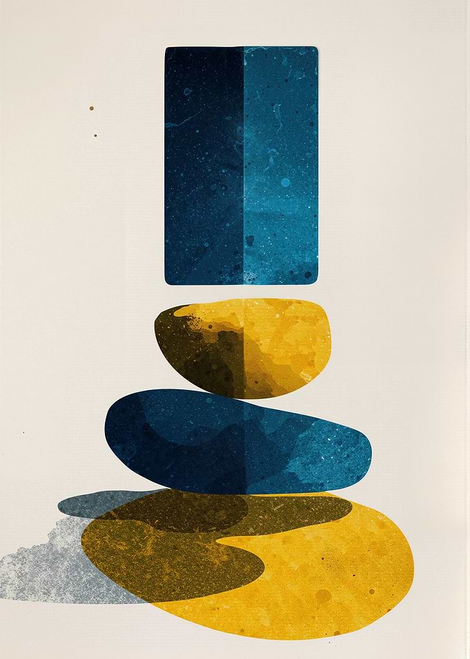 Abstract Stacked Shapes