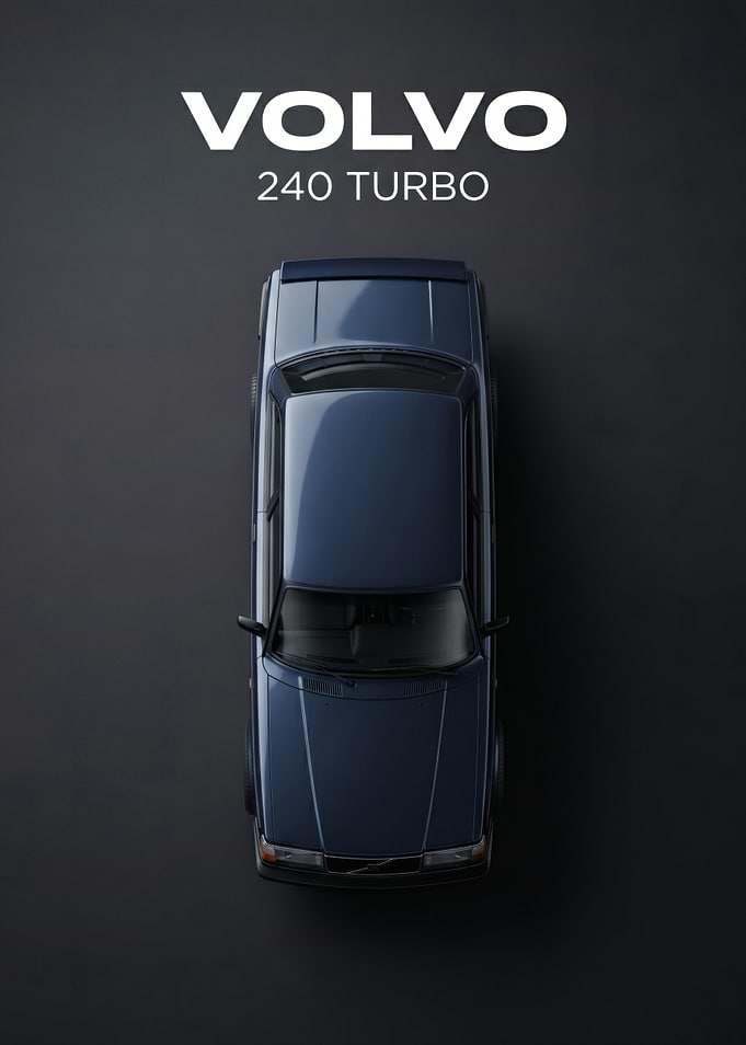 Volvo 240 Turbo Overhead View
