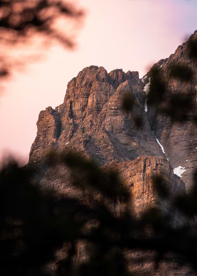 Mountain Peak at Sunset