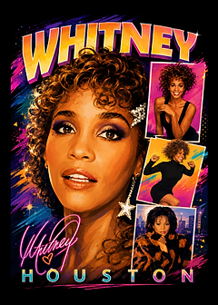 Whitney Houston Tribute Art