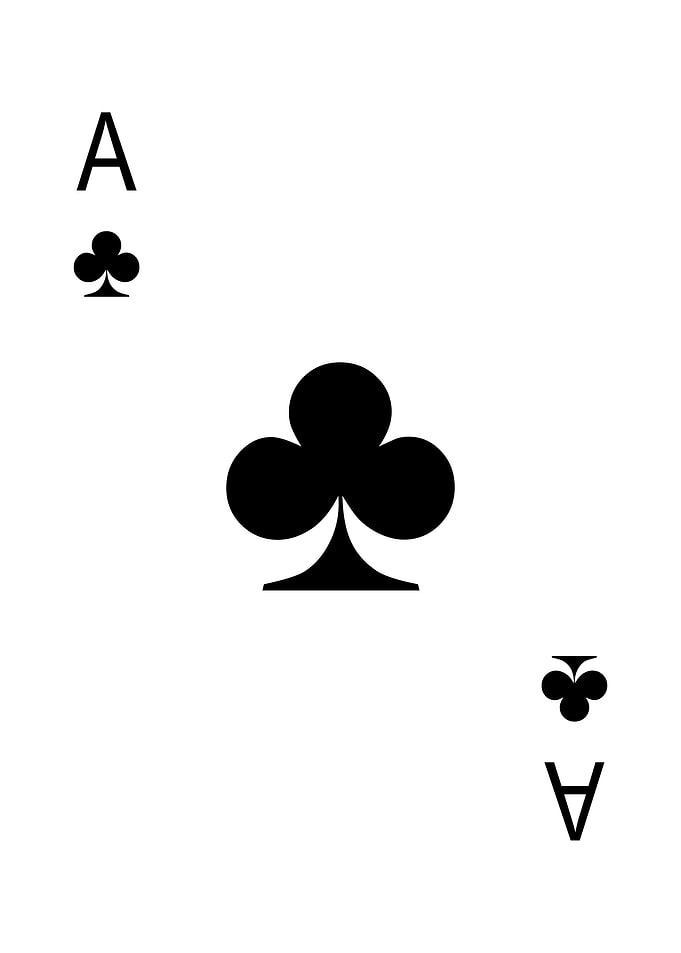 Ace of Clubs Playing Card
