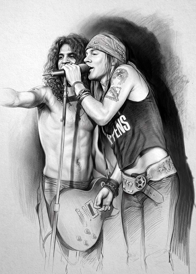 Rock Stars Performing Live