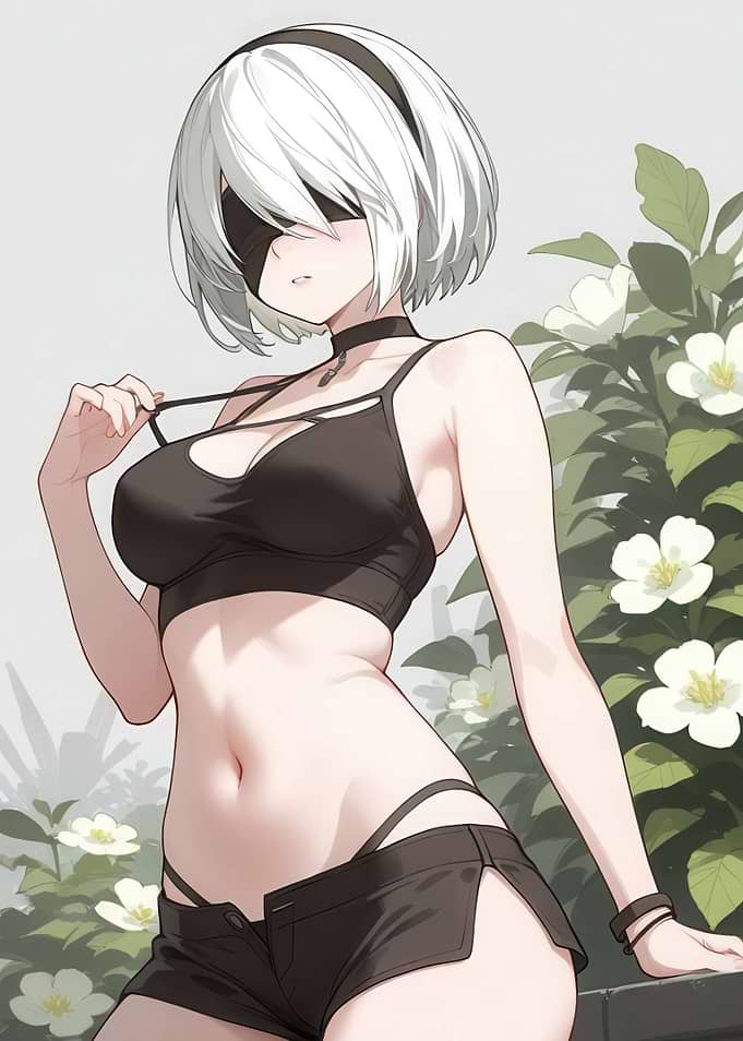 2B in Casual Outfit