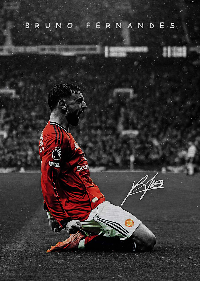 Bruno Fernandes celebrating a goal