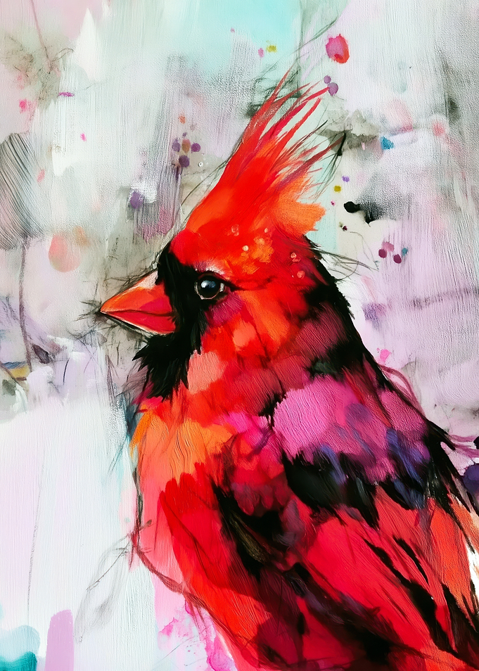 Vibrant Cardinal Painting