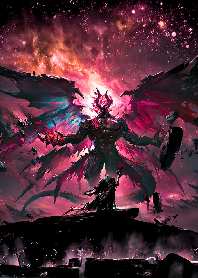 Demonic Being and Sorcerer in Cosmic Landscape