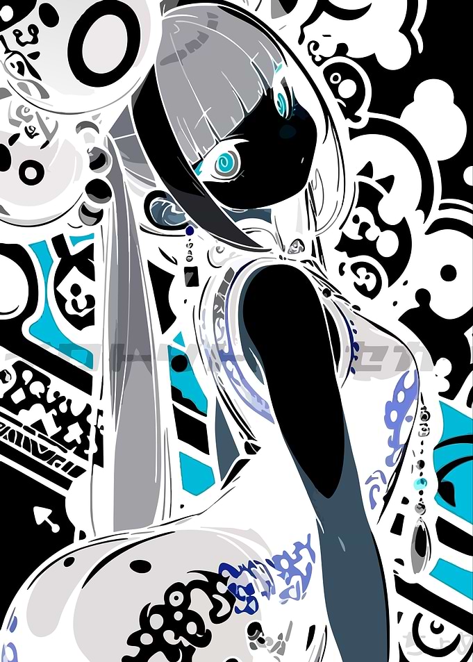 Anime Girl in Traditional Dress
