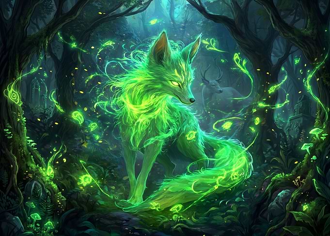 Enchanted Forest Spirit Fox