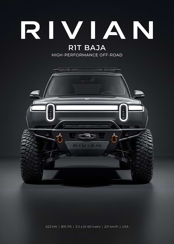 Rivian R1T Baja Off-Road Vehicle