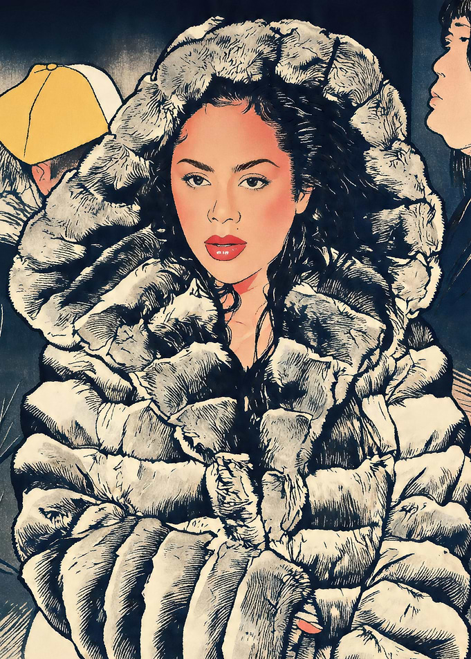 Woman in Fur Coat