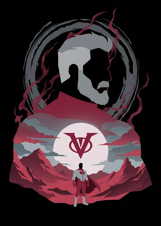 Omni-Man and Invincible Silhouette
