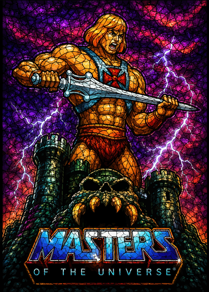 He-Man Masters of the Universe Stained Glass