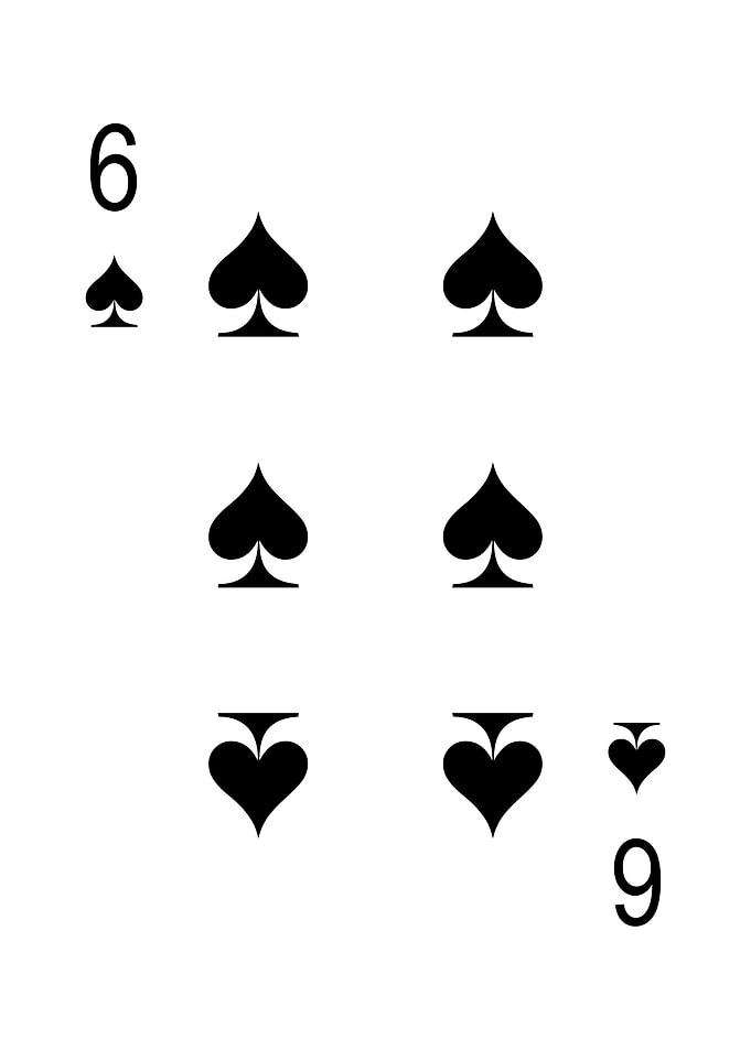 6 of Spades Playing Card