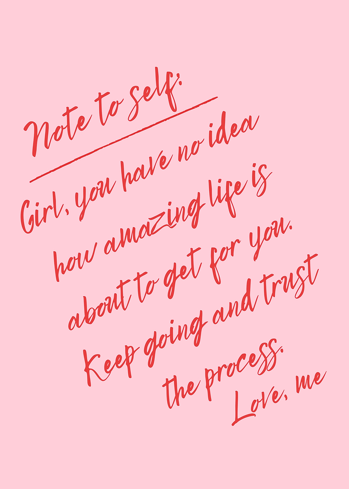 Inspirational Note to Self