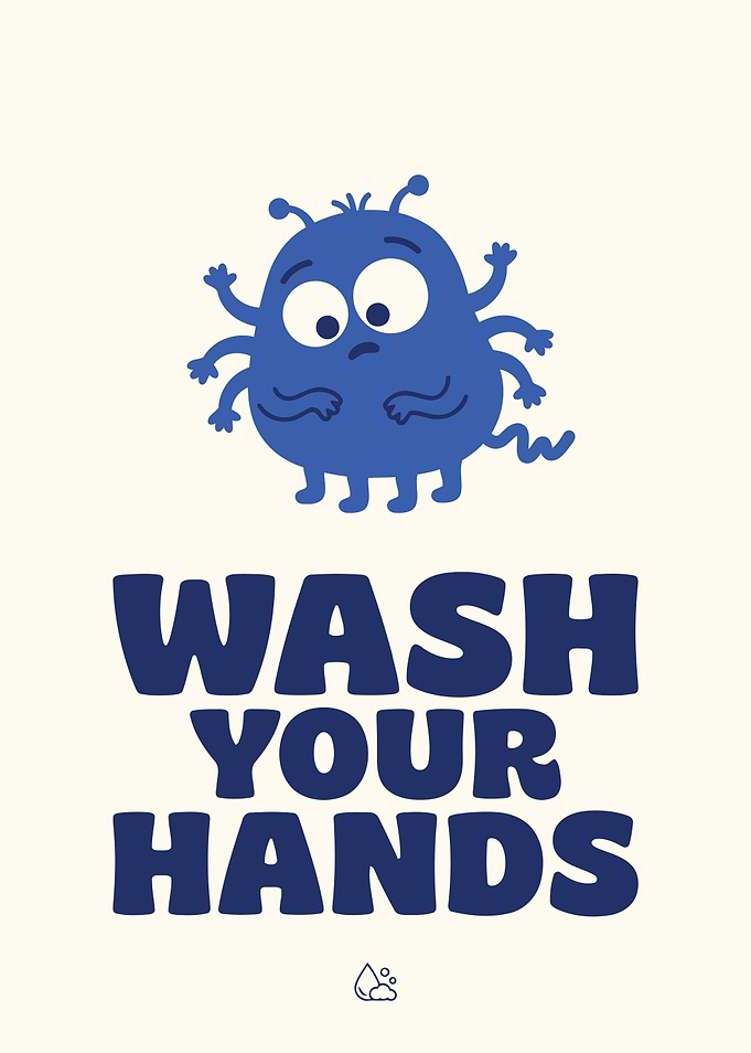 Wash Your Hands Germ Monster