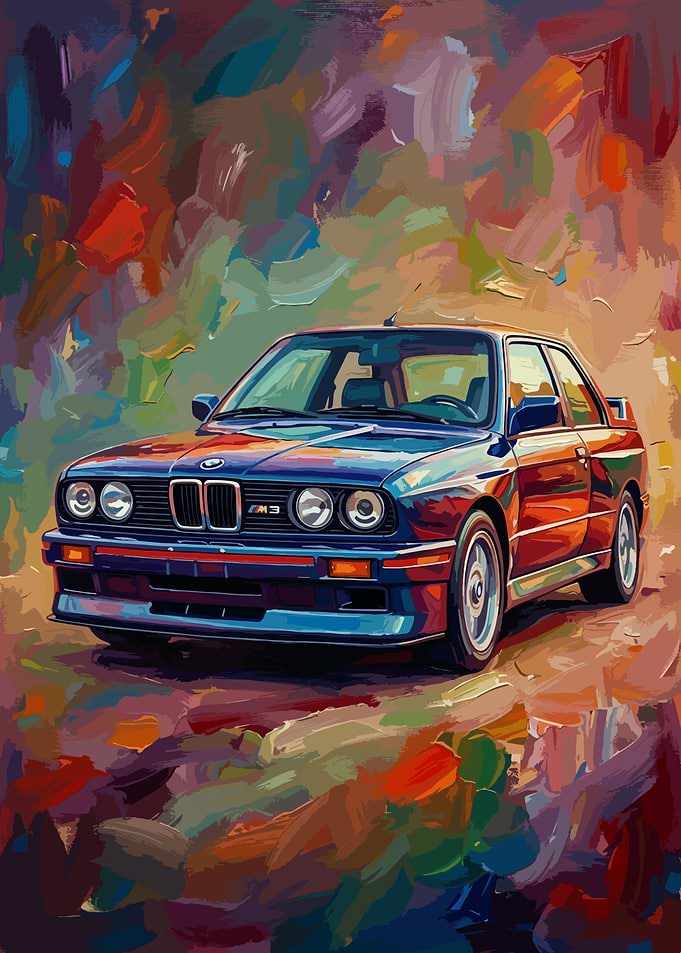 Abstract BMW M3 Painting