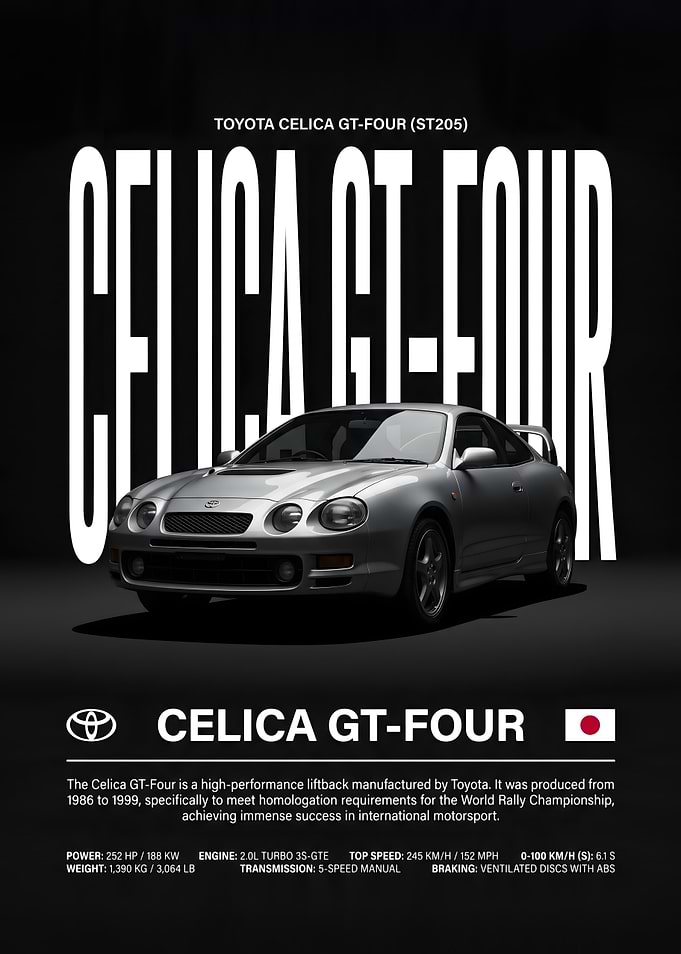 Toyota Celica GT-Four Poster